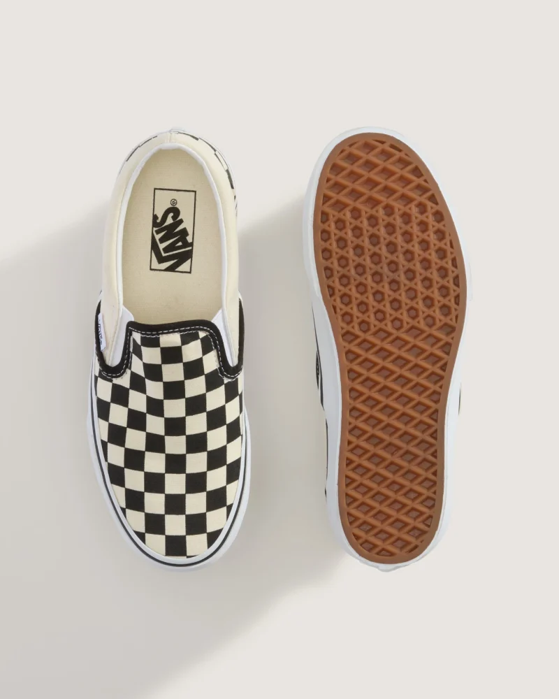 VANS - נעלי פלטפורמה Slip-On Platform – V0018EBWW – blkwhtchckerboard-wht – 2