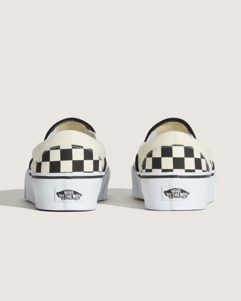 VANS - נעלי פלטפורמה Slip-On Platform – V0018EBWW – blkwhtchckerboard-wht – 3