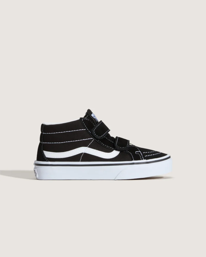 VANS - סניקרס ילדים Sk8-Mid – V18T6BT – black-true-white – 4