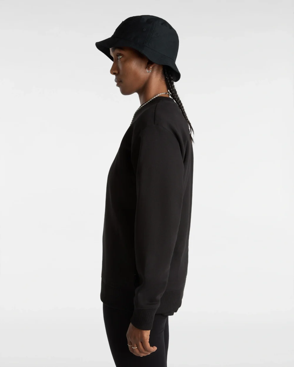 VANS - סווטשירט Flying V Bff Crew – V0046XBLK – black – 3