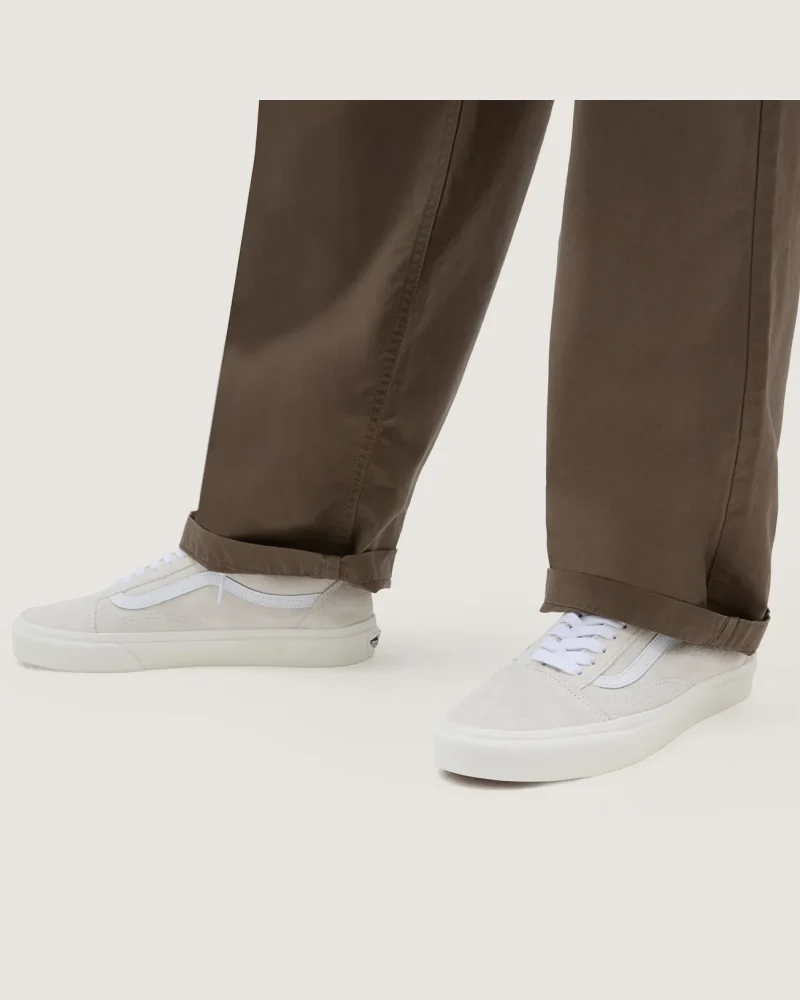 VANS - נעלי סניקרס Old Skool – V005UFJVY – pig-suede-blanc-de-blanc – 2