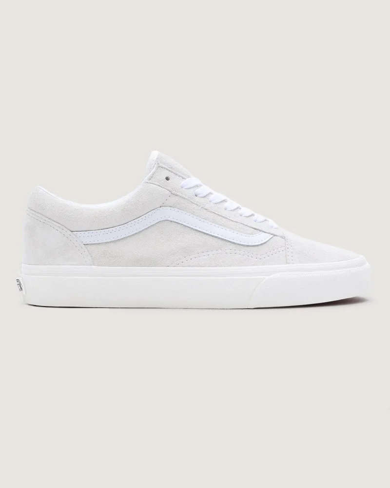 VANS - נעלי סניקרס Old Skool – V005UFJVY – pig-suede-blanc-de-blanc – 3