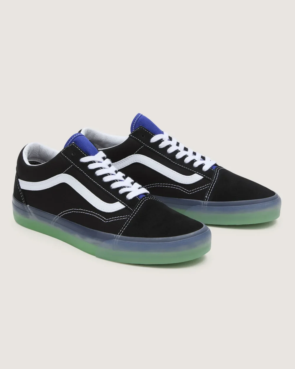 VANS - נעלי סניקרס Old Skool – V005UFY61 – translucent-black-blue – 1