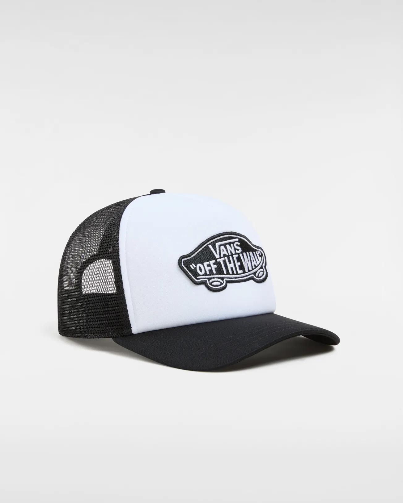 VANS - כובע Classic Patch Curved Bill Trucker – V0066XY28 – black-white – 1