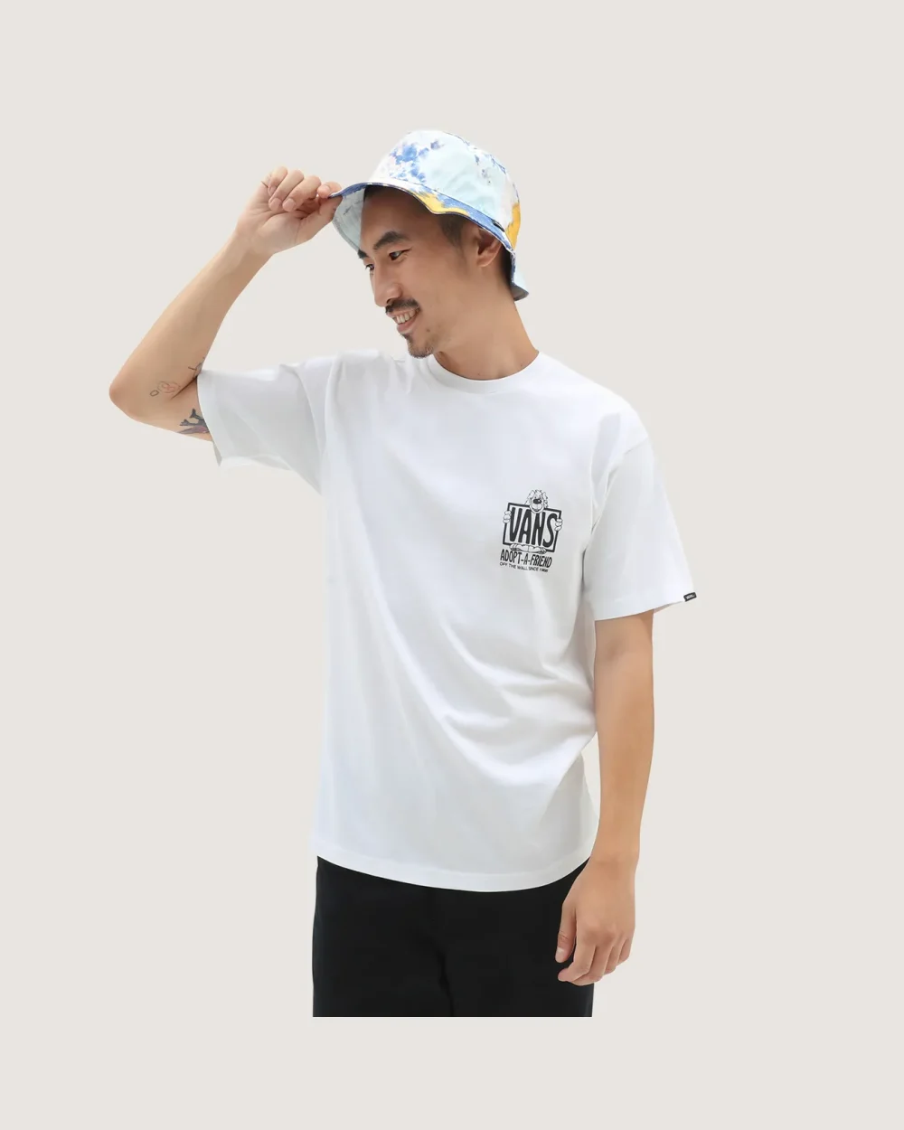 VANS - טי שירט Adopted A Friend – V006CWWHT – white – 2