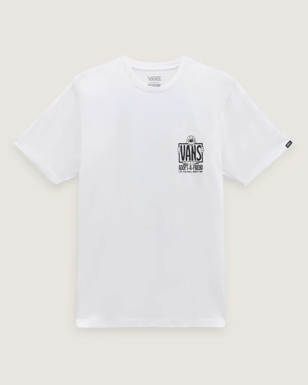 VANS - טי שירט Adopted A Friend – V006CWWHT – white – 4