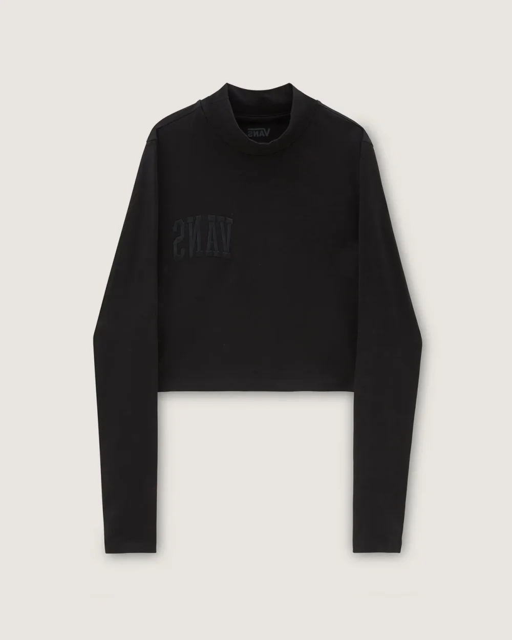 VANS - טי שירט ארוכה Mini Mock Neck – V007EZBLK – black – 5
