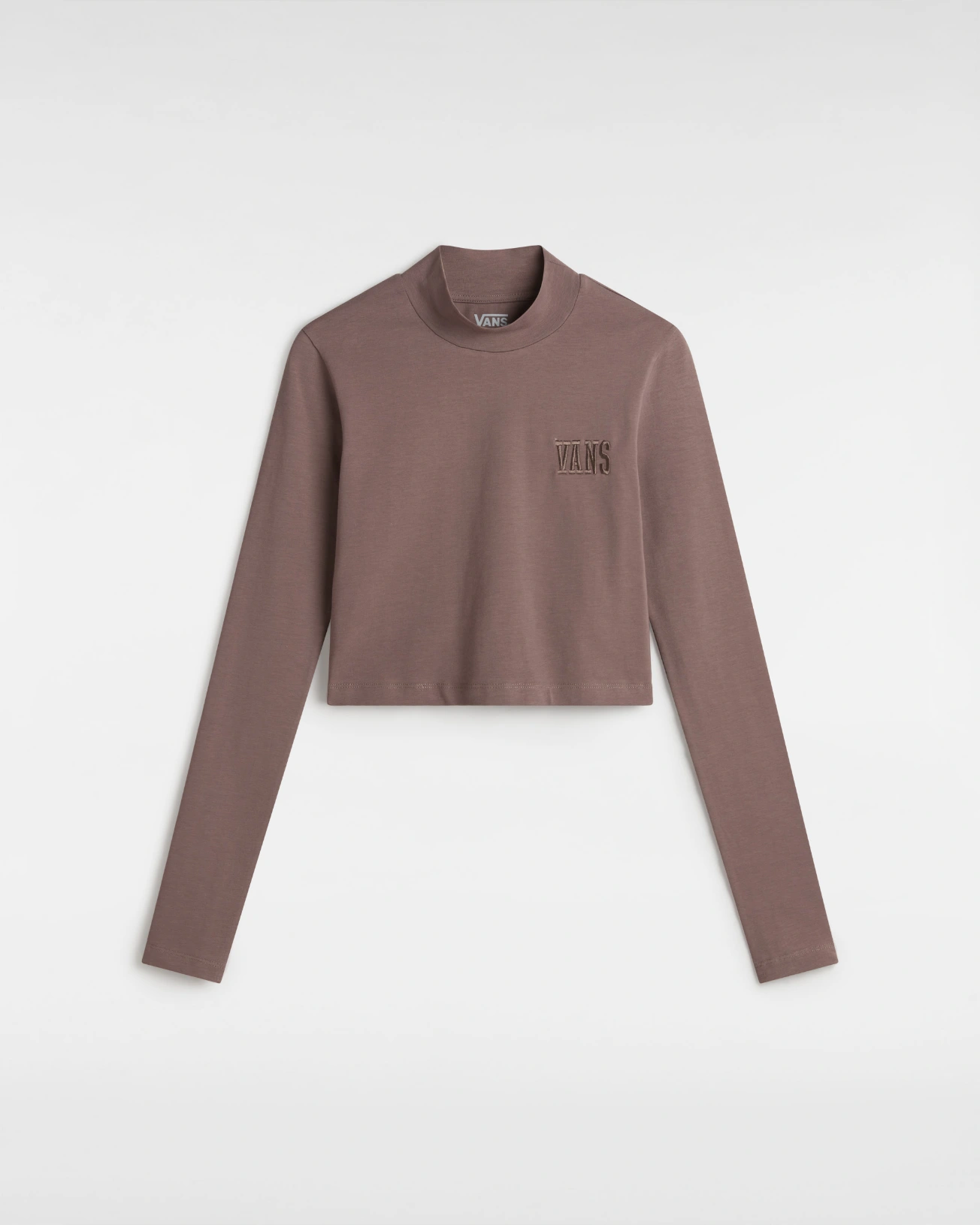 VANS - טי שירט ארוכה Mini Mock Neck – V007EZCHG – deep-taupe – 1