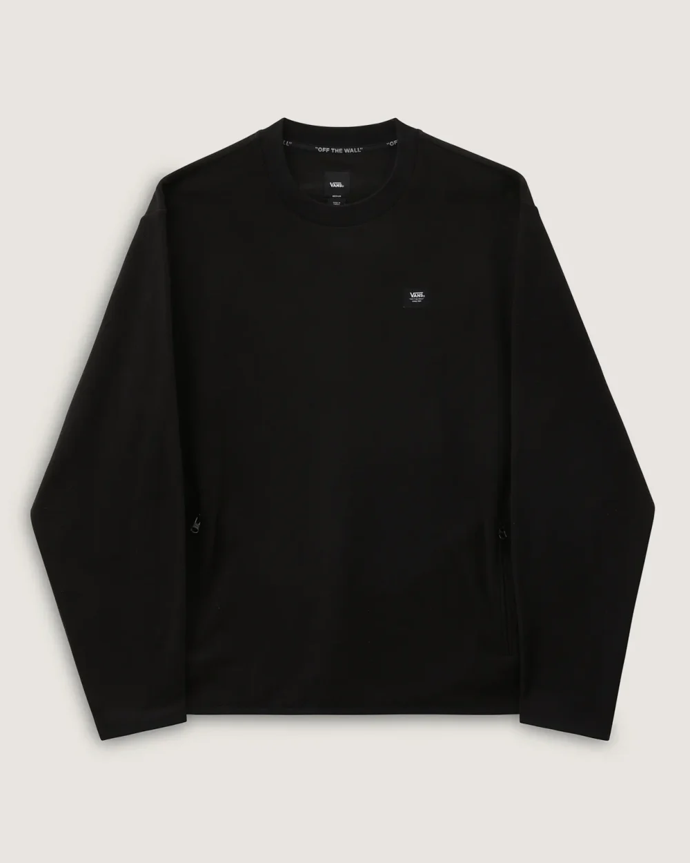 VANS - סווטשירט Hudler Crew – V007FHBLK – black – 5