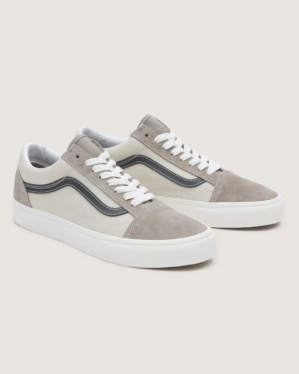 VANS - נעלי סניקרס Old Skool – V007NTCH8 – earth-tones-moon-rock – 2