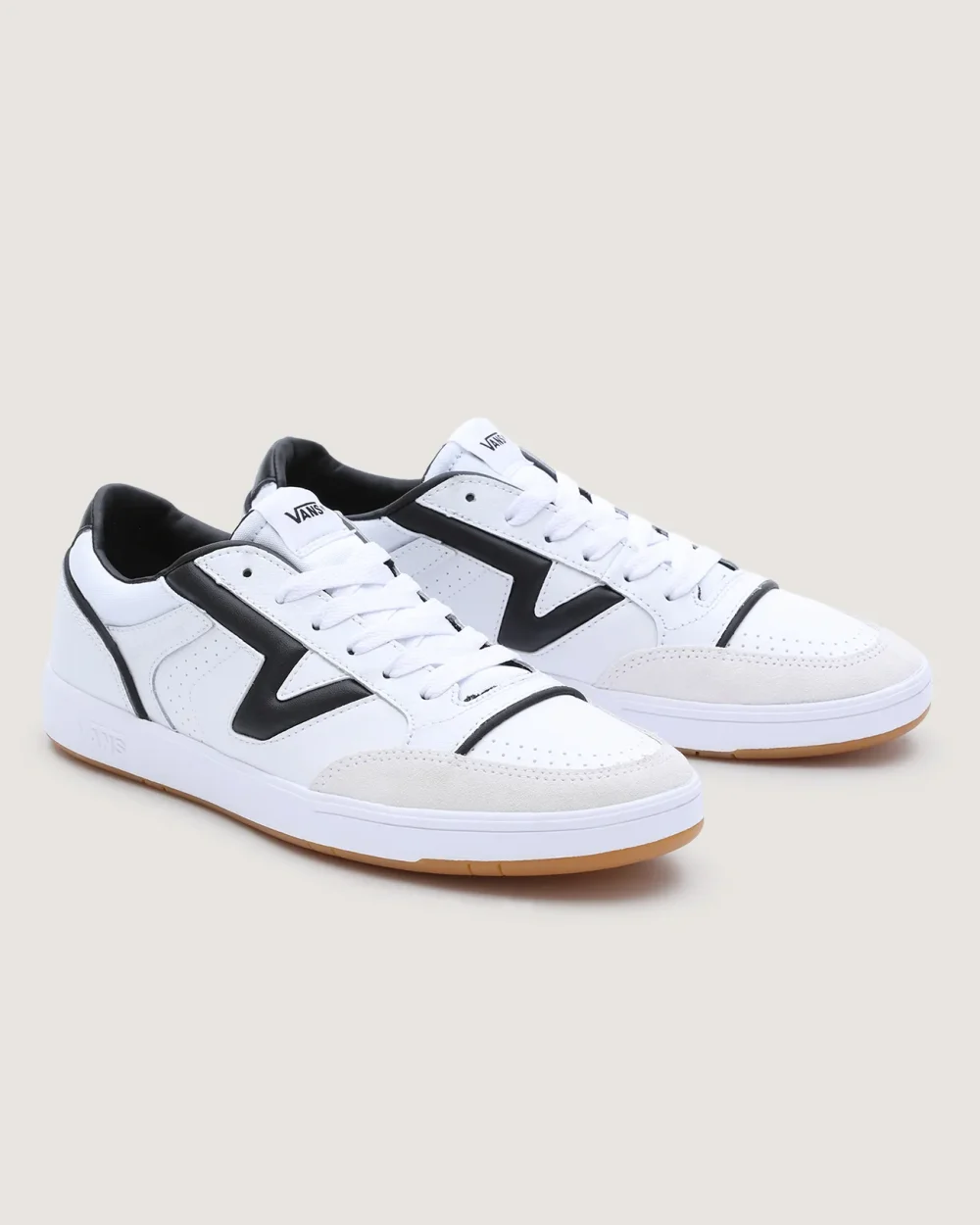VANS - נעלי סניקרס Vintage Lowland Cc Jmp R – V007P2TWB – court-true-white-black – 3