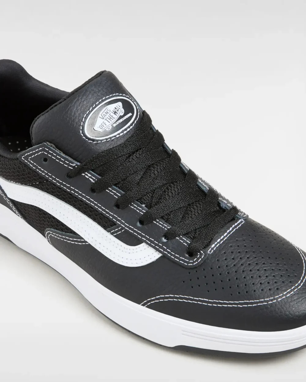 VANS - נעלי סקייט Zahba – V007QQBZW – leather-black-white – 3