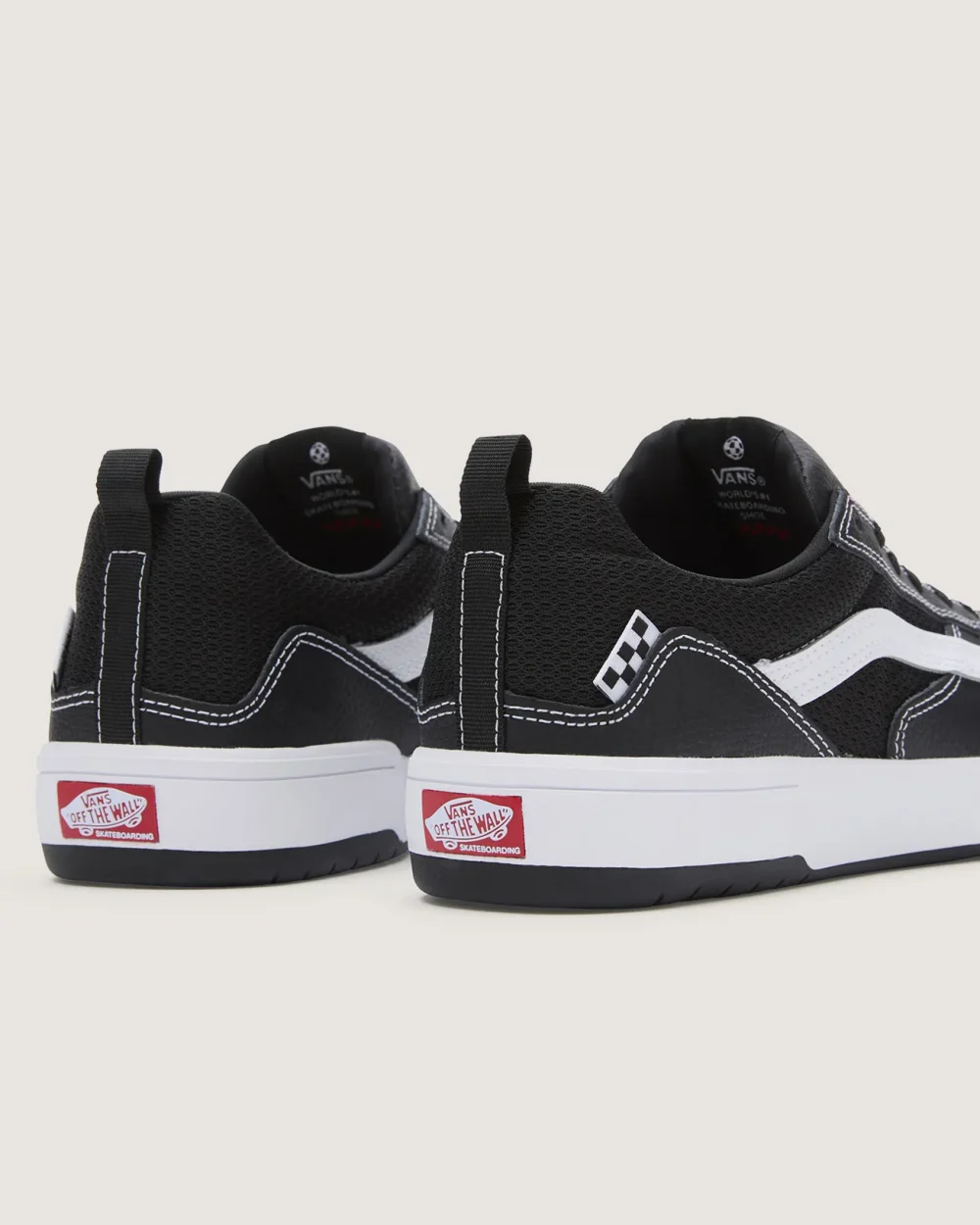 VANS - נעלי סקייט Zahba – V007QQBZW – leather-black-white – 6