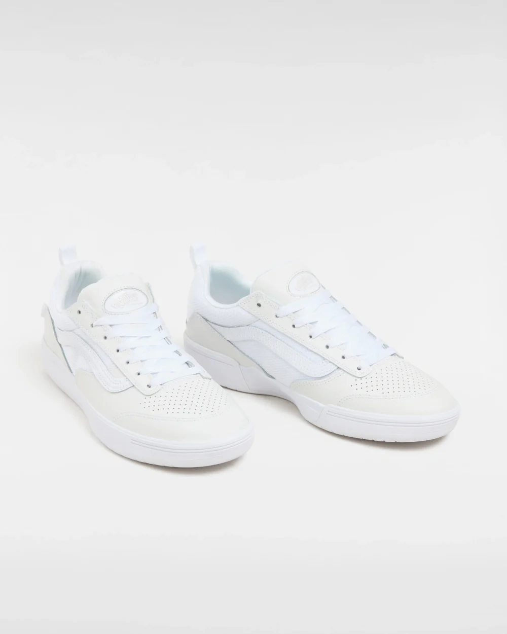 VANS - נעלי סקייט Zahba – V007QQWWW – leather-white-white – 1
