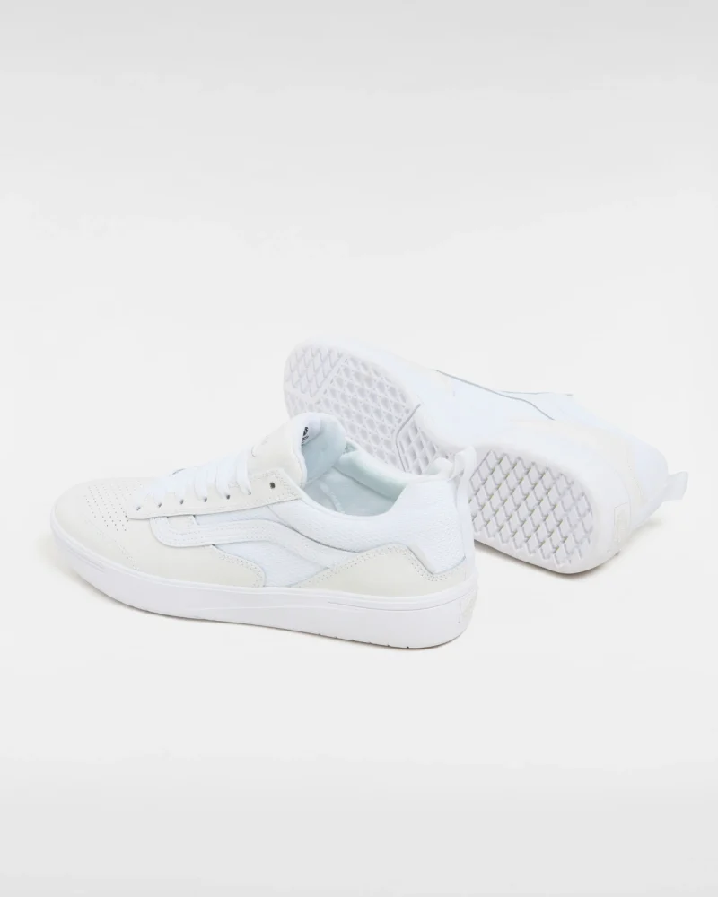 VANS - נעלי סקייט Zahba – V007QQWWW – leather-white-white – 2