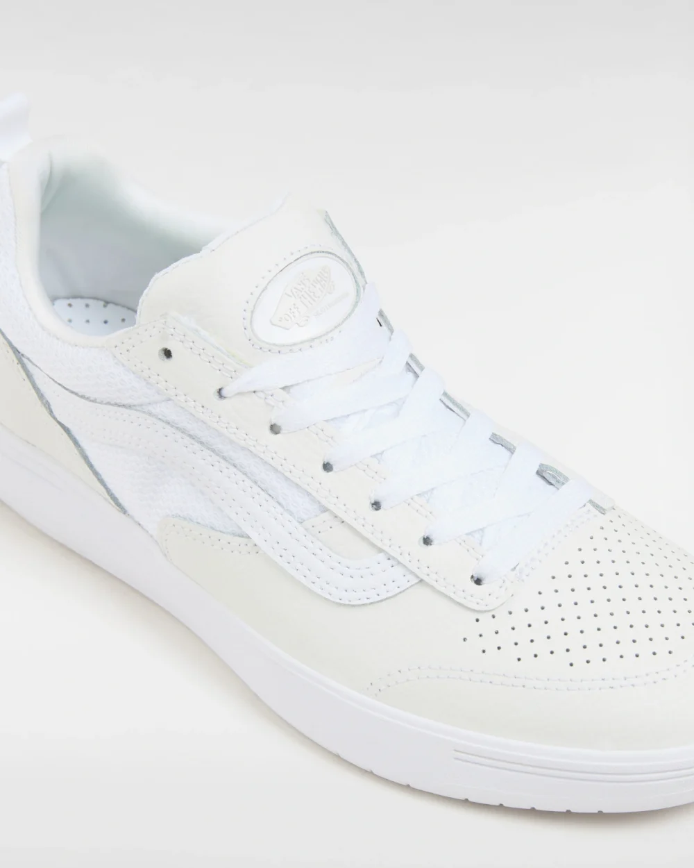 VANS - נעלי סקייט Zahba – V007QQWWW – leather-white-white – 3