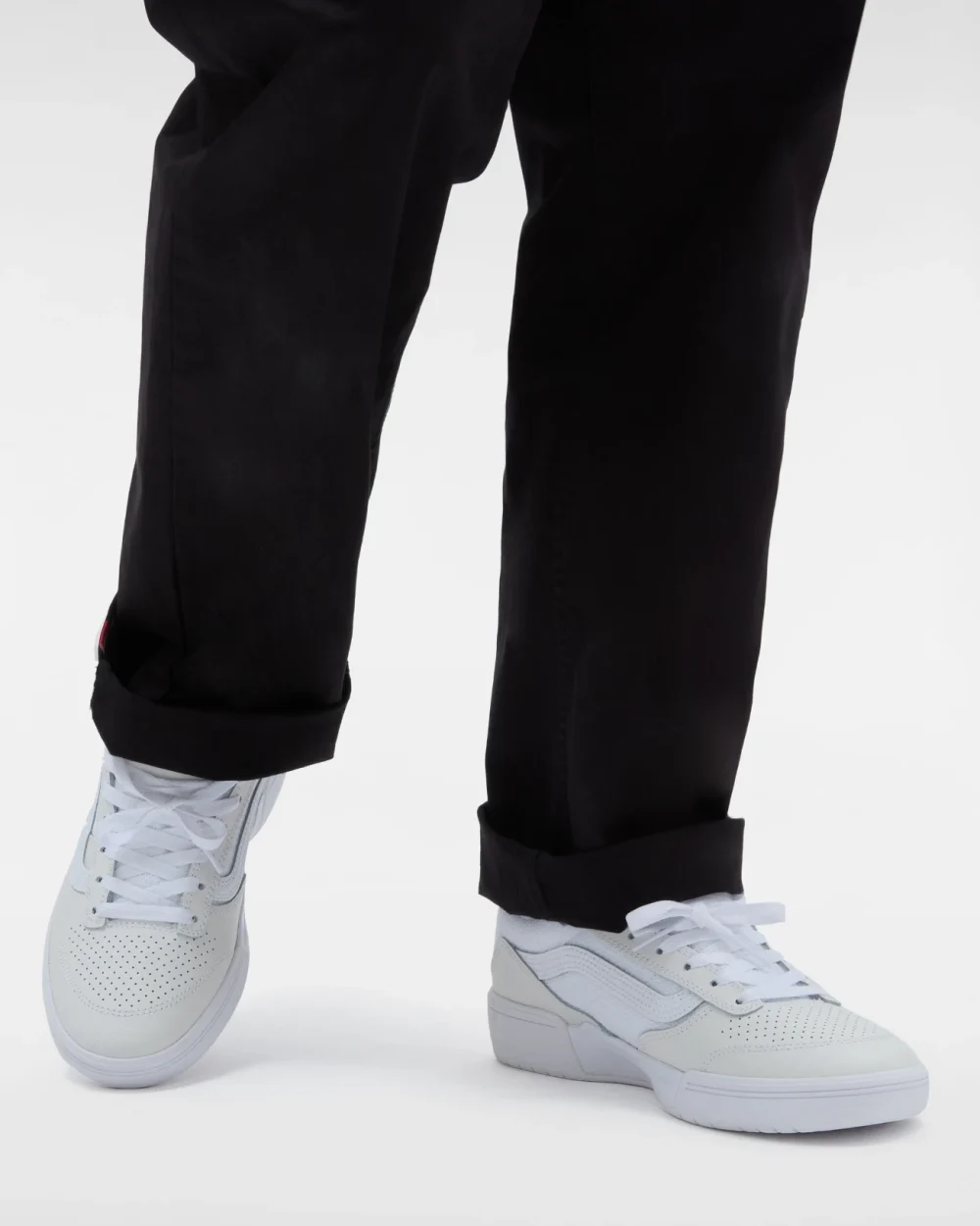 VANS - נעלי סקייט Zahba – V007QQWWW – leather-white-white – 4