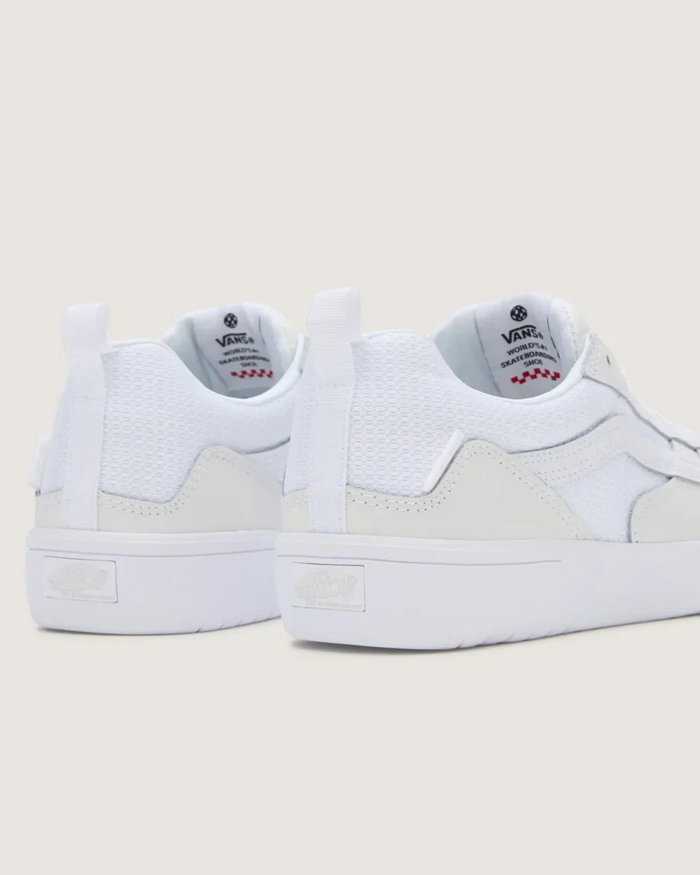 VANS - נעלי סקייט Zahba – V007QQWWW – leather-white-white – 6