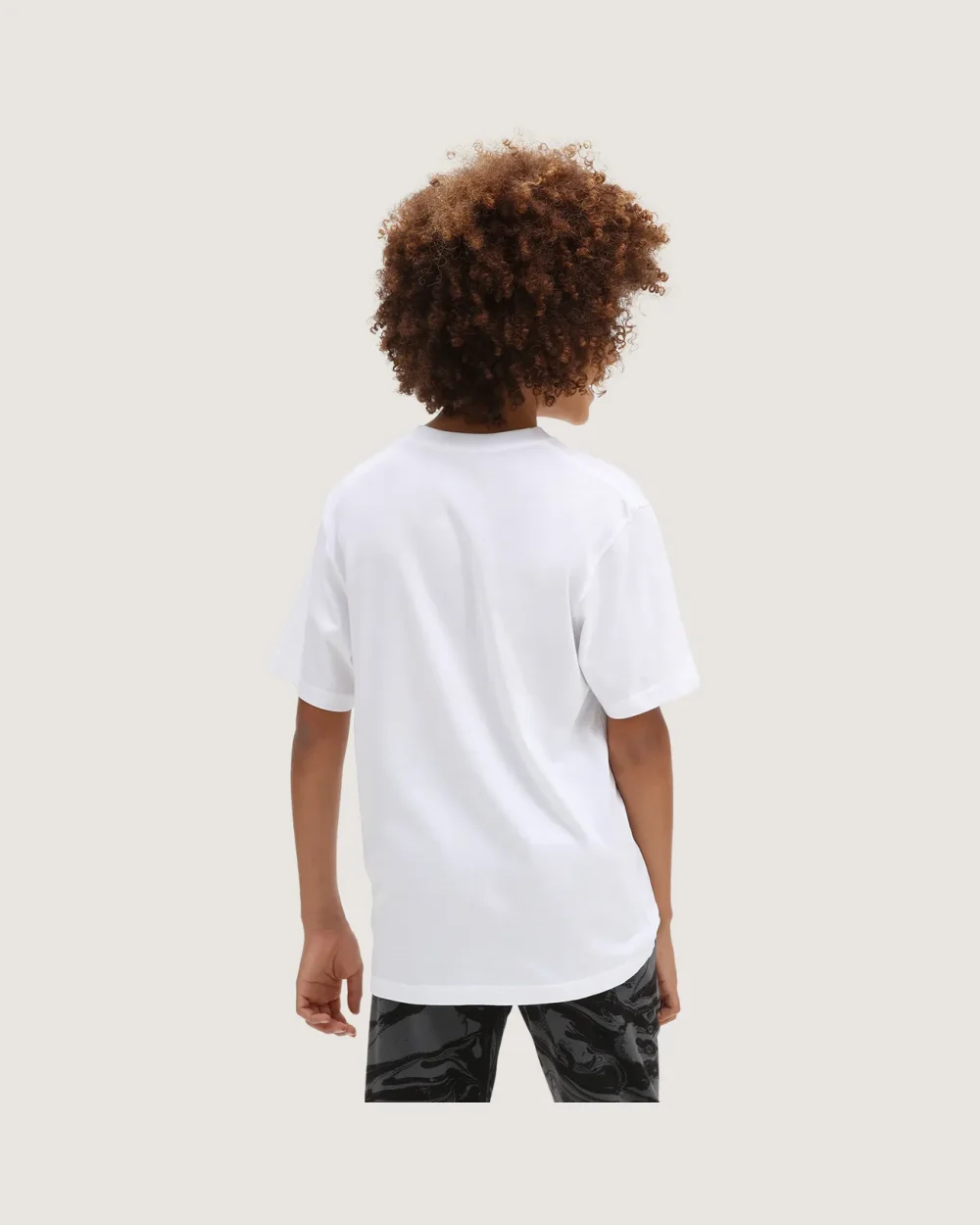 VANS - טי שירט נוער Dinosk8 – V0080EWHT – white – 3