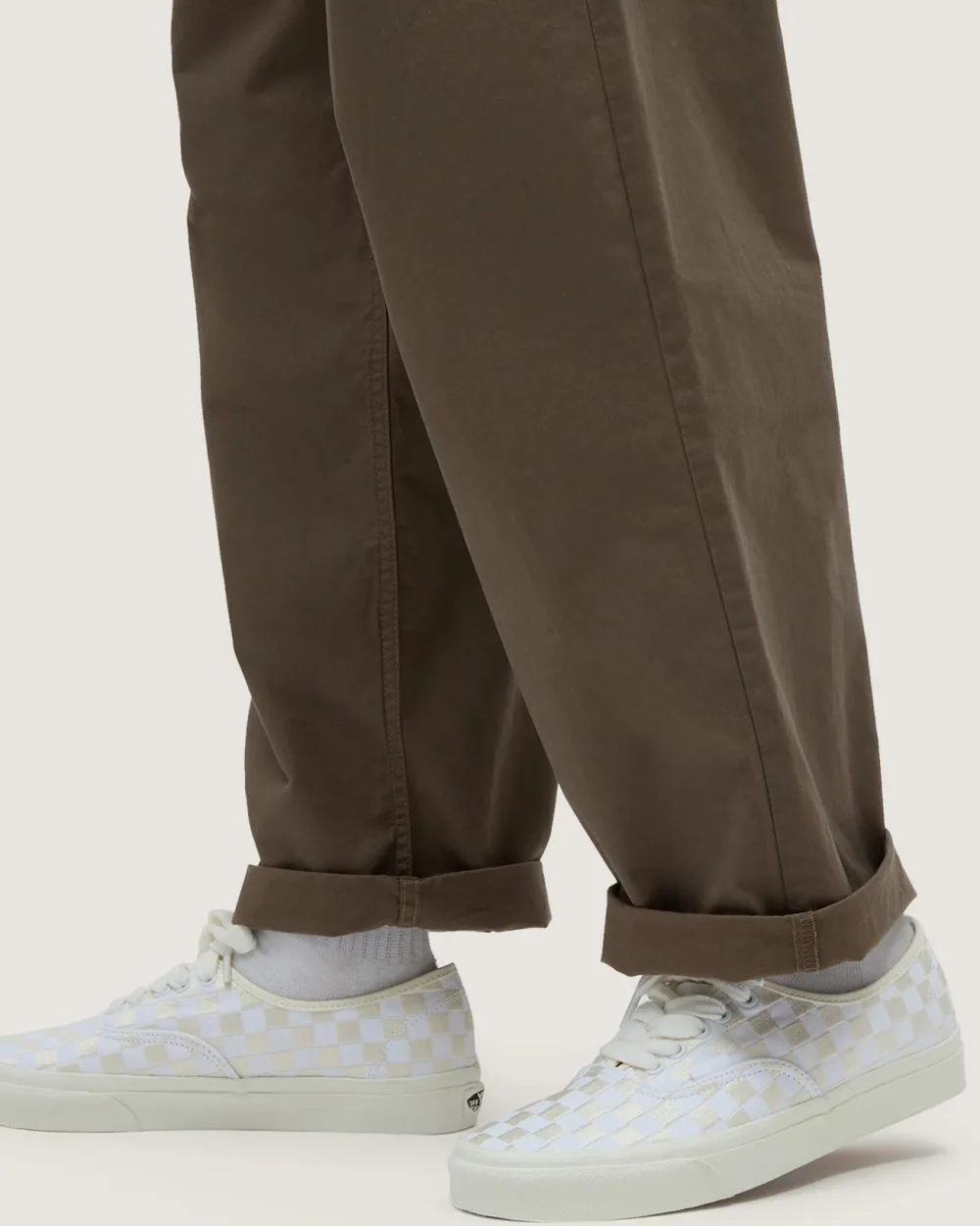 VANS - נעלי סניקרס Authentic – V009PVCJD – embroidered-checker-white – 2