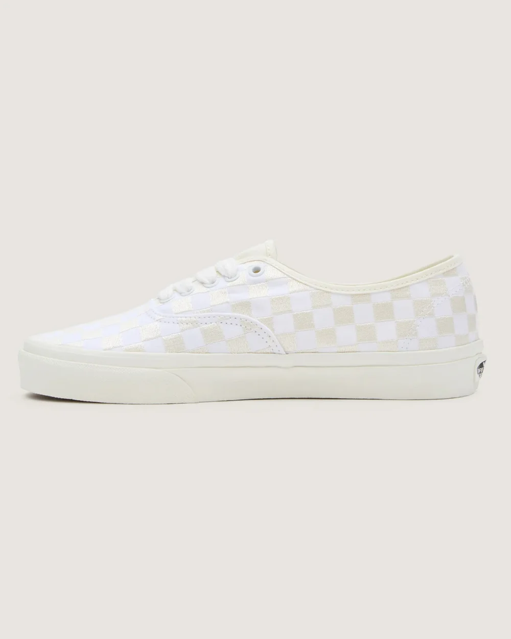 VANS - נעלי סניקרס Authentic – V009PVCJD – embroidered-checker-white – 4