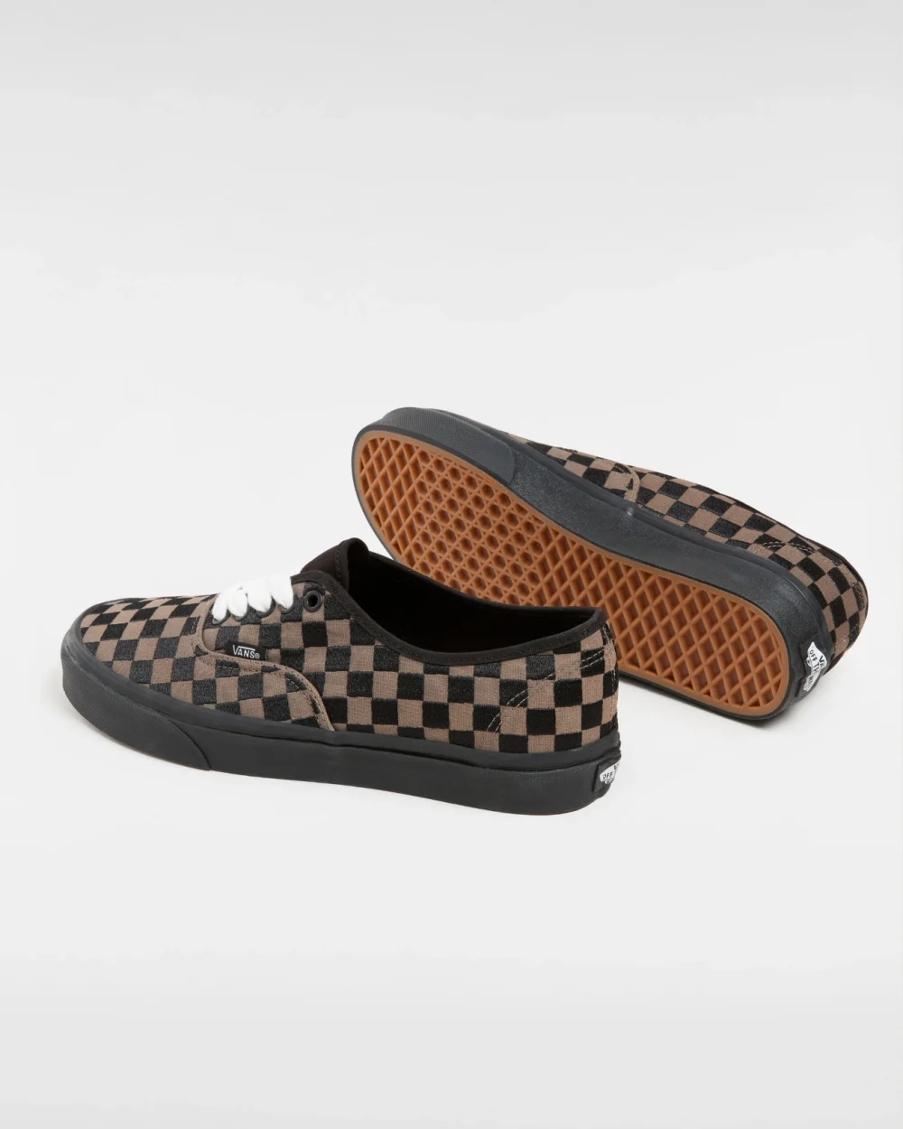 VANS - נעלי סניקרס Authentic – V009PVCJK – embroidered-checker-black – 2