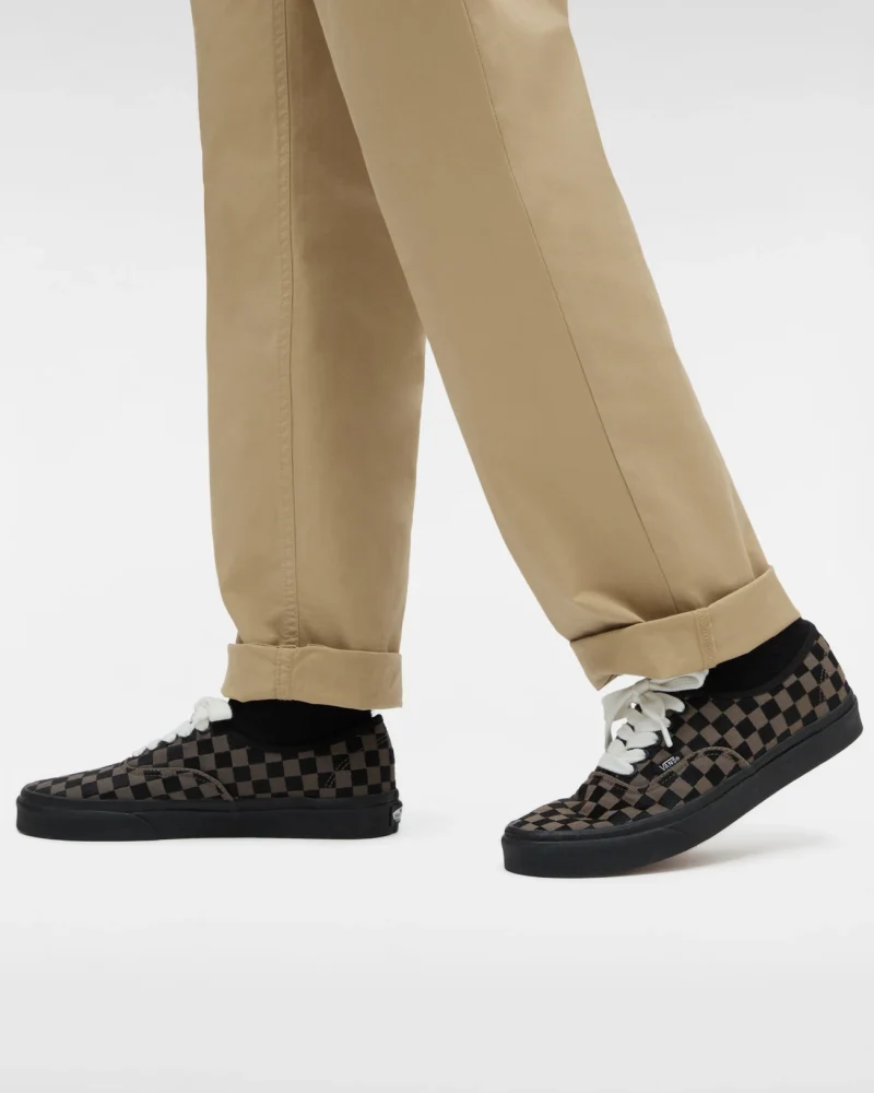 VANS - נעלי סניקרס Authentic – V009PVCJK – embroidered-checker-black – 4