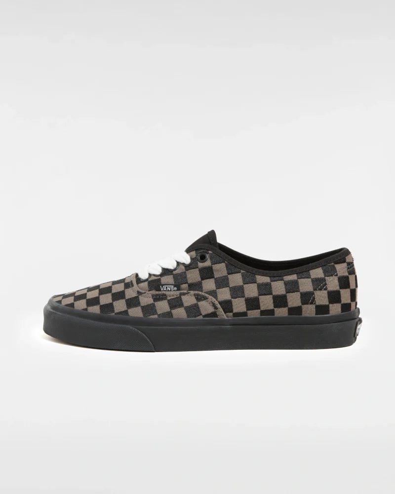 VANS - נעלי סניקרס Authentic – V009PVCJK – embroidered-checker-black – 1