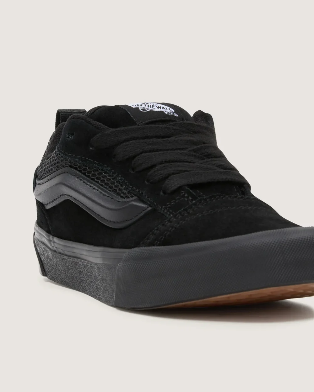 VANS - נעלי סניקרס Knu Skool – V009QCBKA – black-black – 7