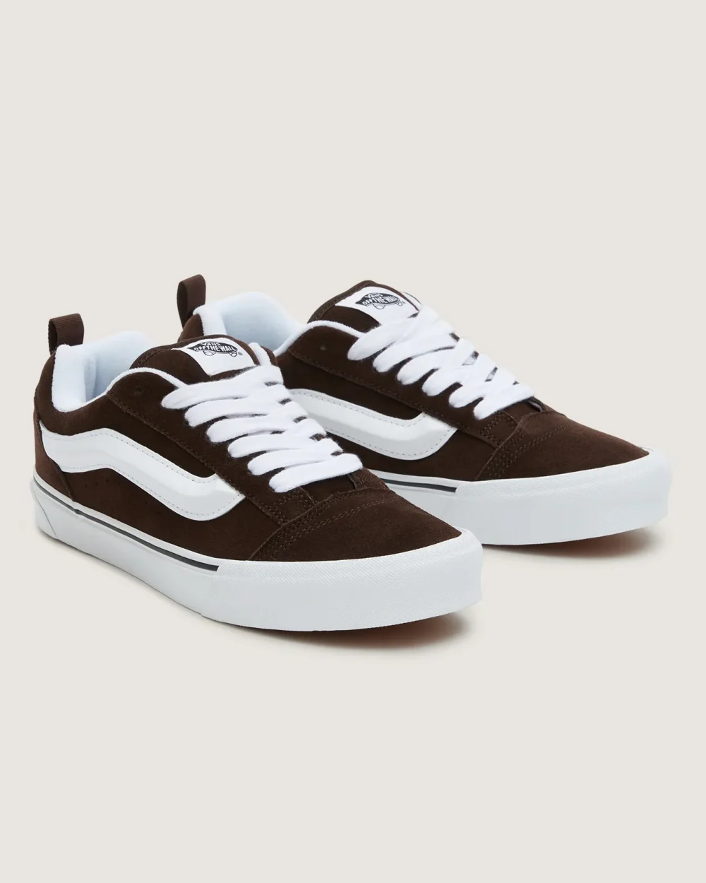 VANS - נעלי סניקרס Knu Skool – V009QCNWH – brown-white – 4