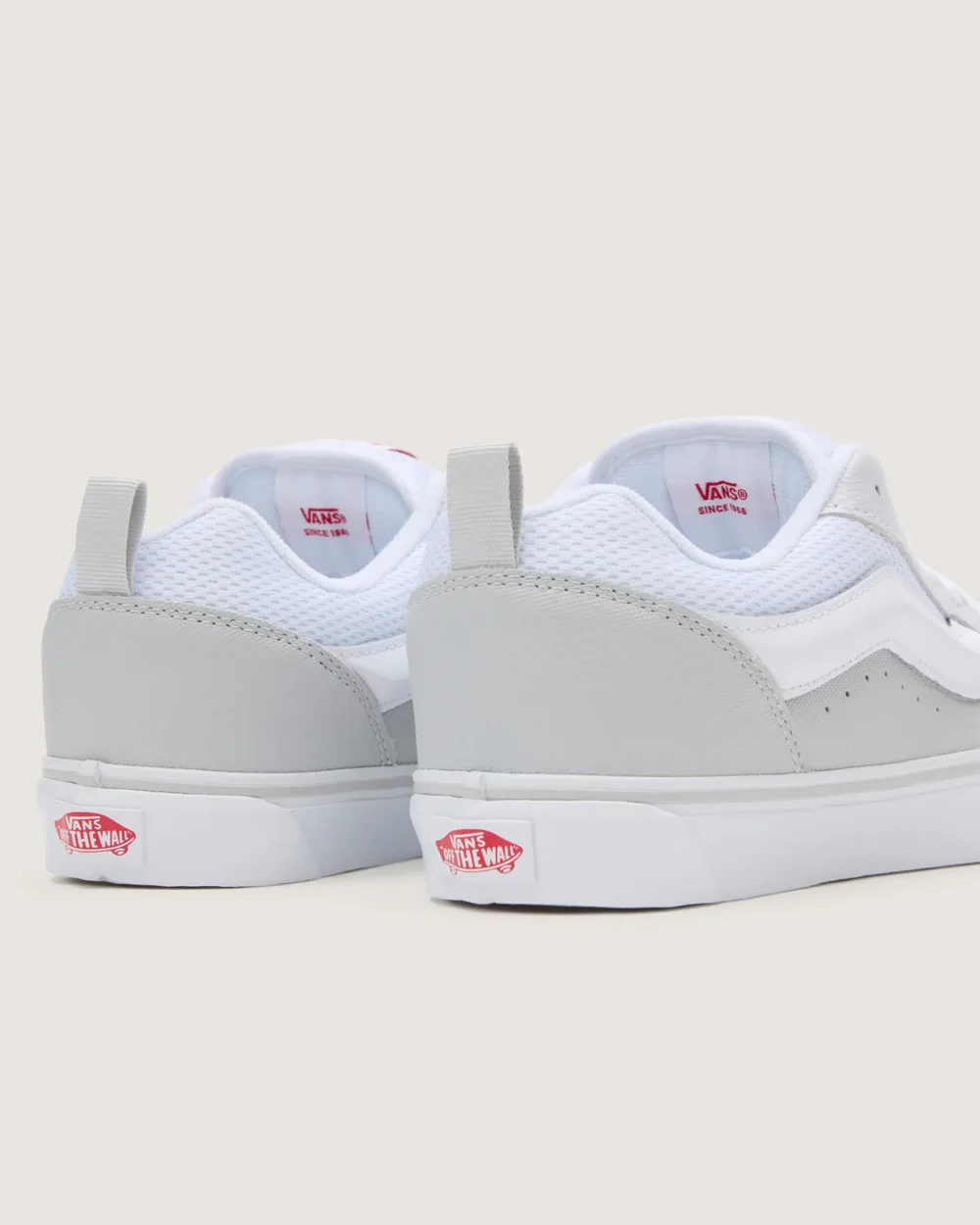 VANS - נעלי סניקרס Knu Skool – V009QCYF9 – retro-skate-white-red – 6