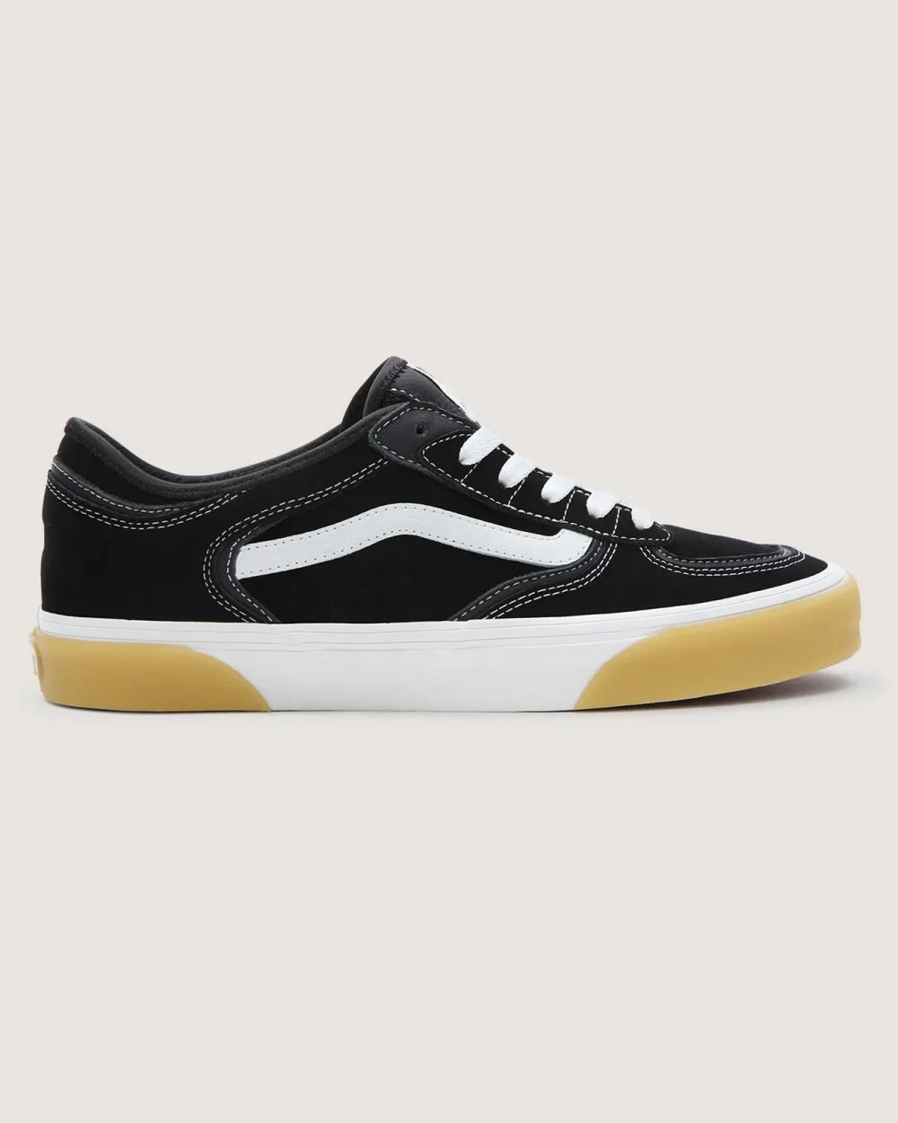 VANS - נעלי סניקרס Rowley Classic – V009QJ9X1 – black-white-gum – 2