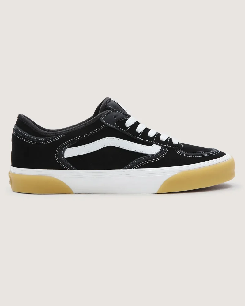 VANS - נעלי סניקרס Rowley Classic – V009QJ9X1 – black-white-gum – 2