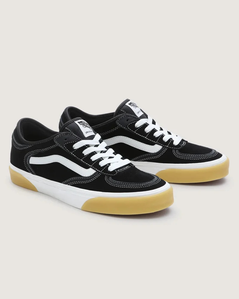 VANS - נעלי סניקרס Rowley Classic – V009QJ9X1 – black-white-gum – 3
