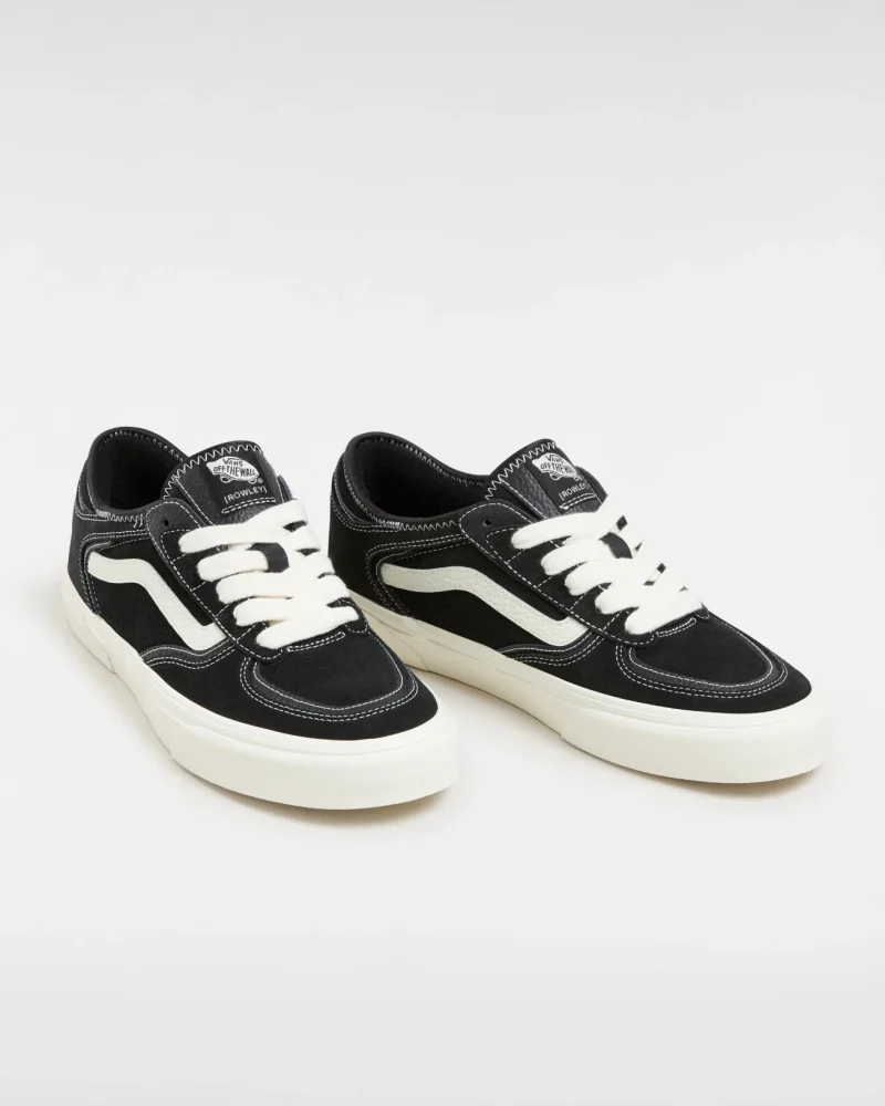 VANS - נעלי סניקרס Rowley Classic – V009QJBPT – black-marshmallow – 1