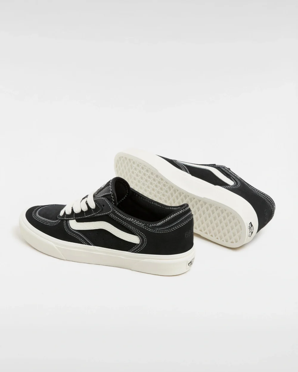 VANS - נעלי סניקרס Rowley Classic – V009QJBPT – black-marshmallow – 2