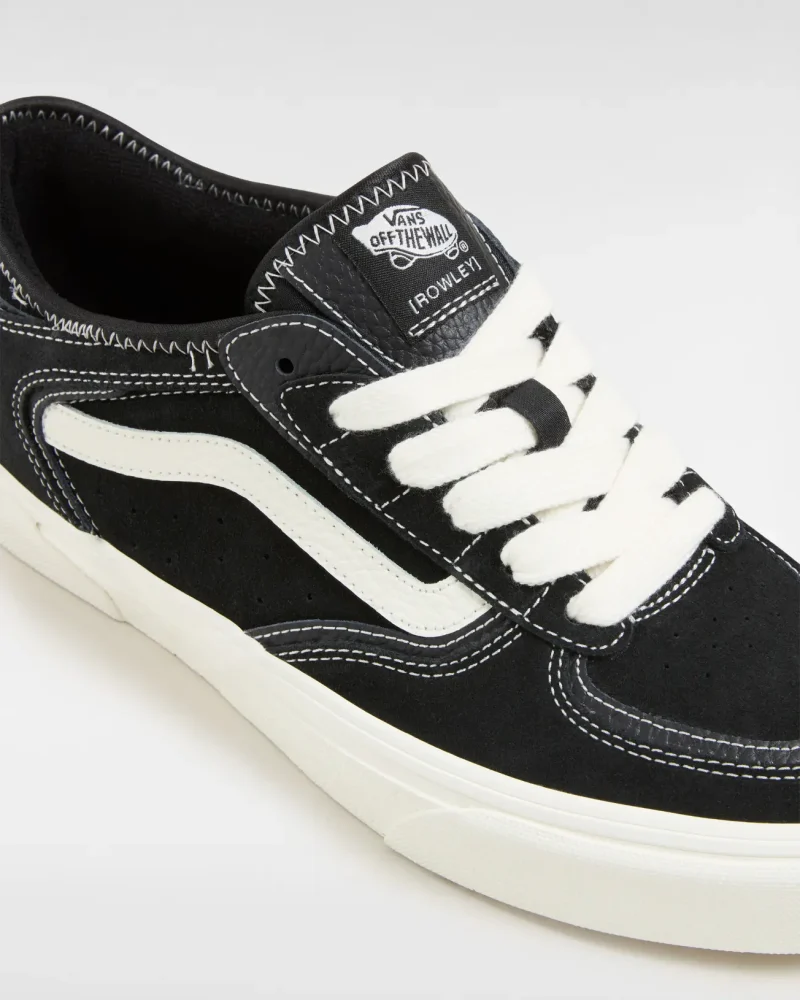 VANS - נעלי סניקרס Rowley Classic – V009QJBPT – black-marshmallow – 3