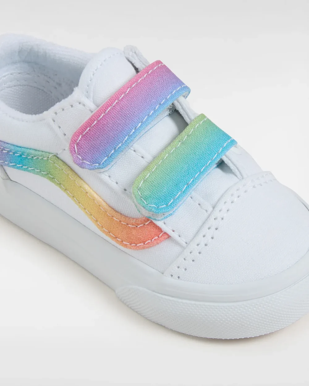 VANS - נעלי תינוקות Old Skool V – V009RCAHP – rainbow-true-white-multi – 3