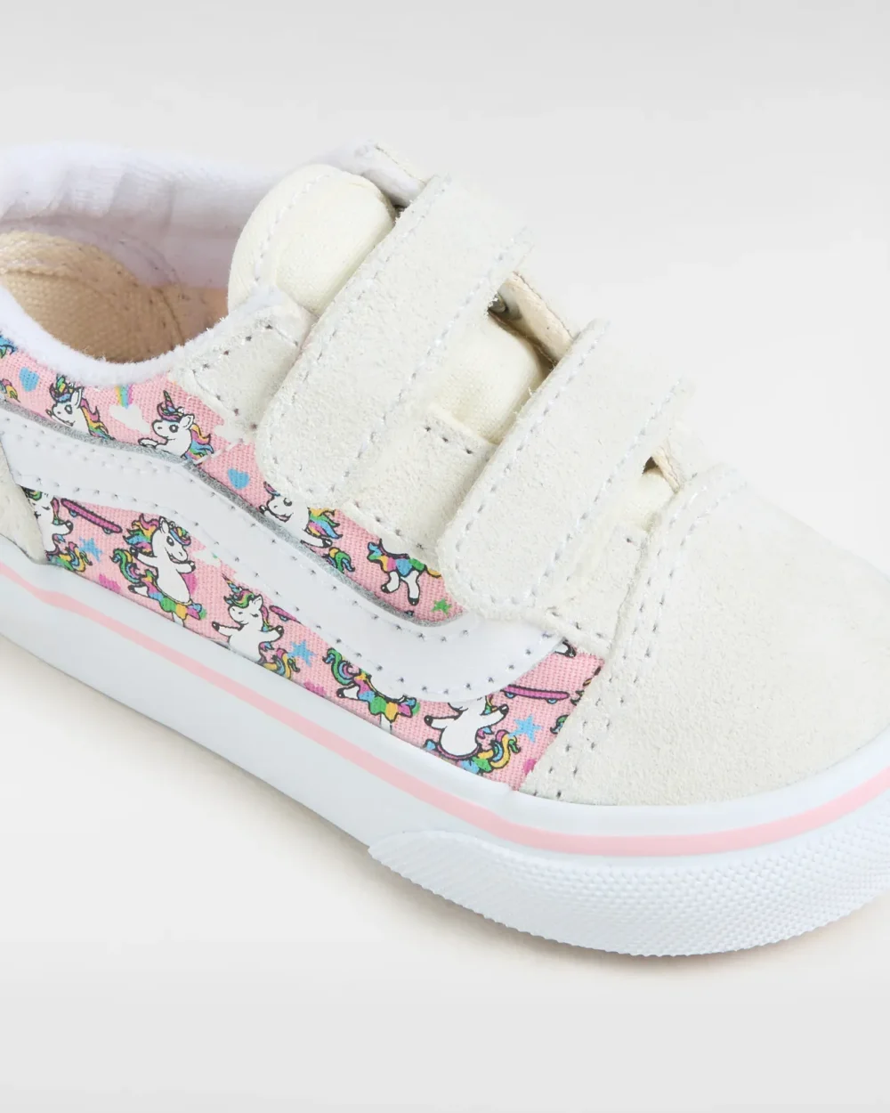 VANS - נעלי תינוקות Old Skool V – V009RCCY7 – ballet-skaticorn-marshmallow-pink – 3