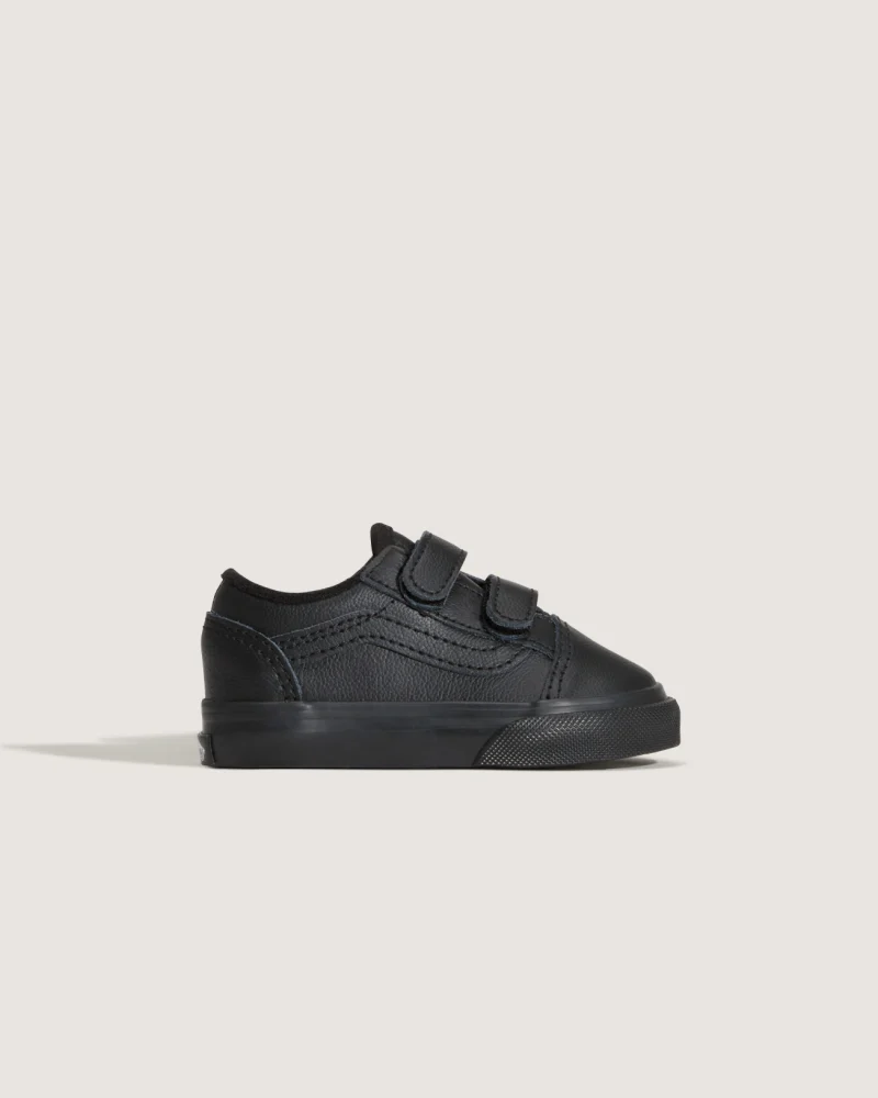 VANS - נעלי תינוקות Old Skool V – V009RCHF9 – classic-tumble-black-mono – 4