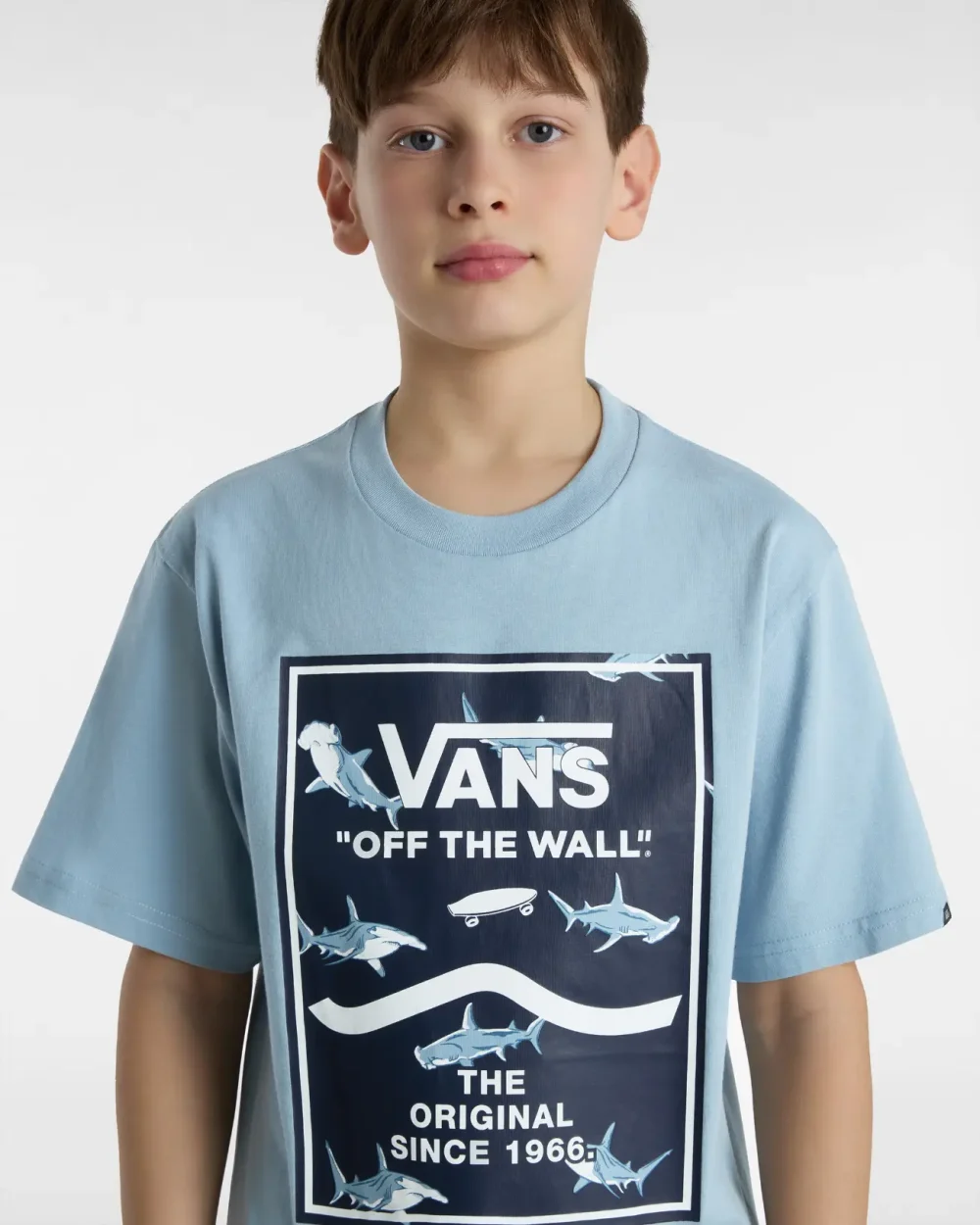 VANS - טי שירט נוער Print Box 2.0 – V00AKNDSB – dusty-blue – 3