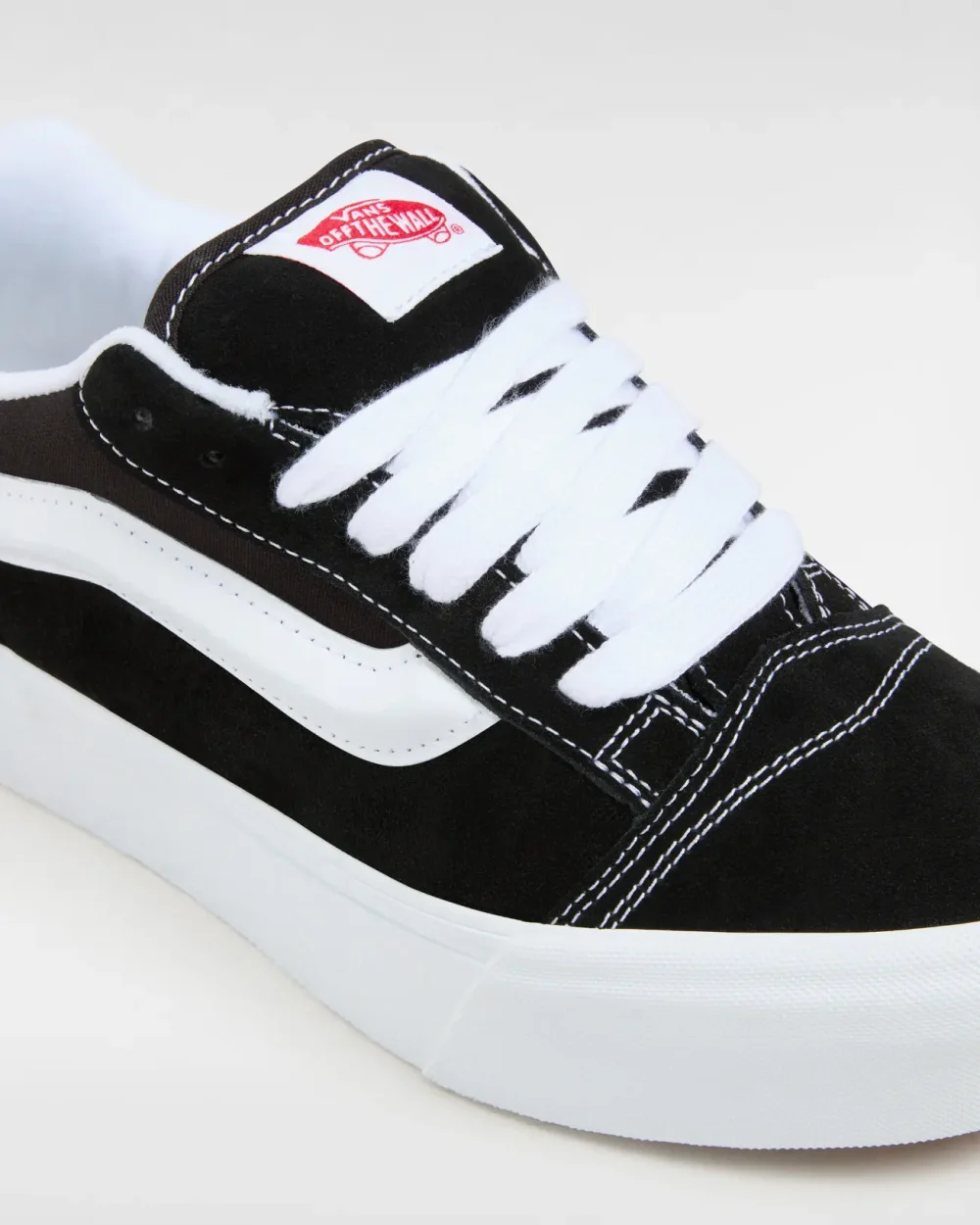 VANS - נעלי פלטפורמה Knu Stack – V00CP66BT – black-true-white – 3