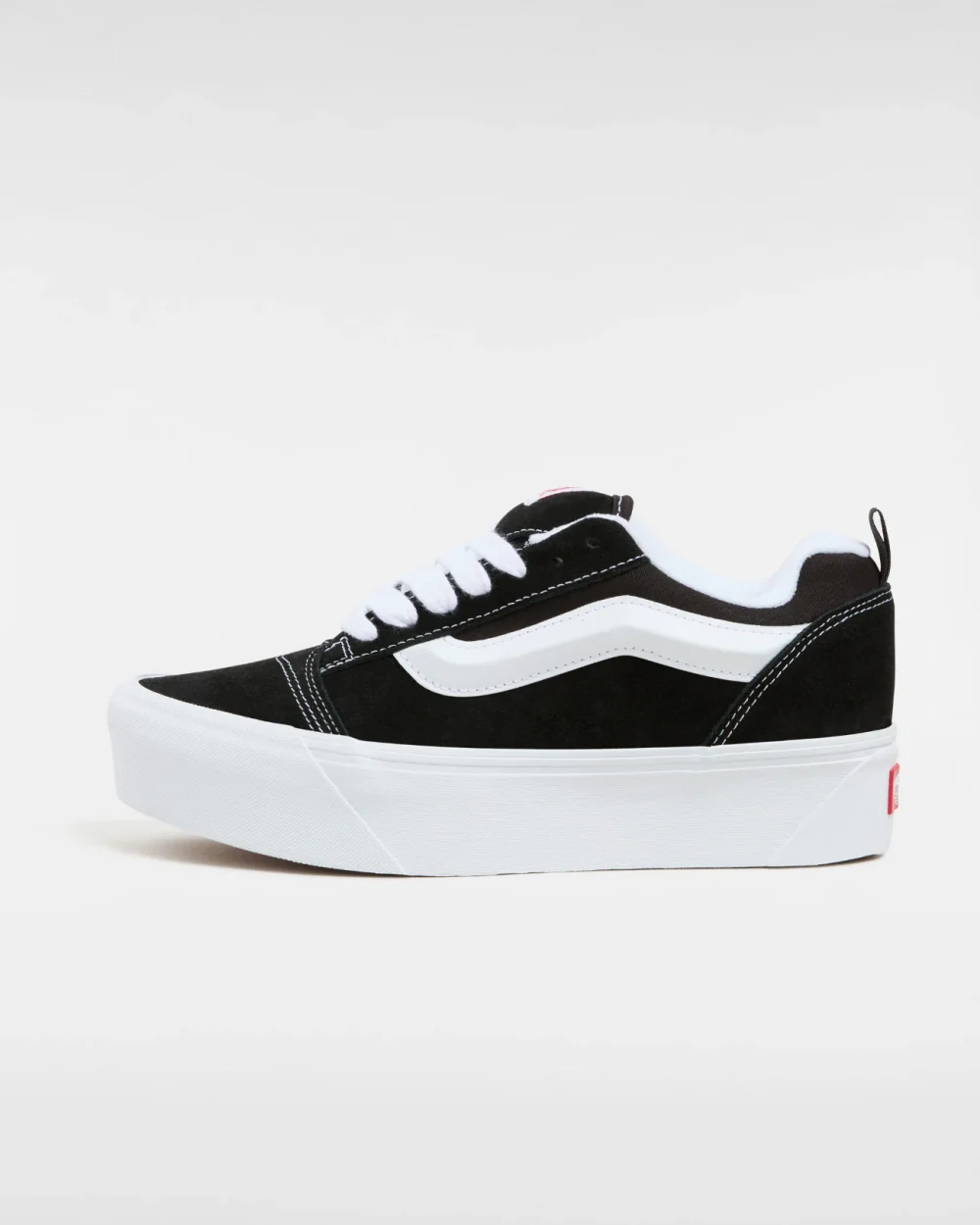 VANS - נעלי פלטפורמה Knu Stack – V00CP66BT – black-true-white – 1