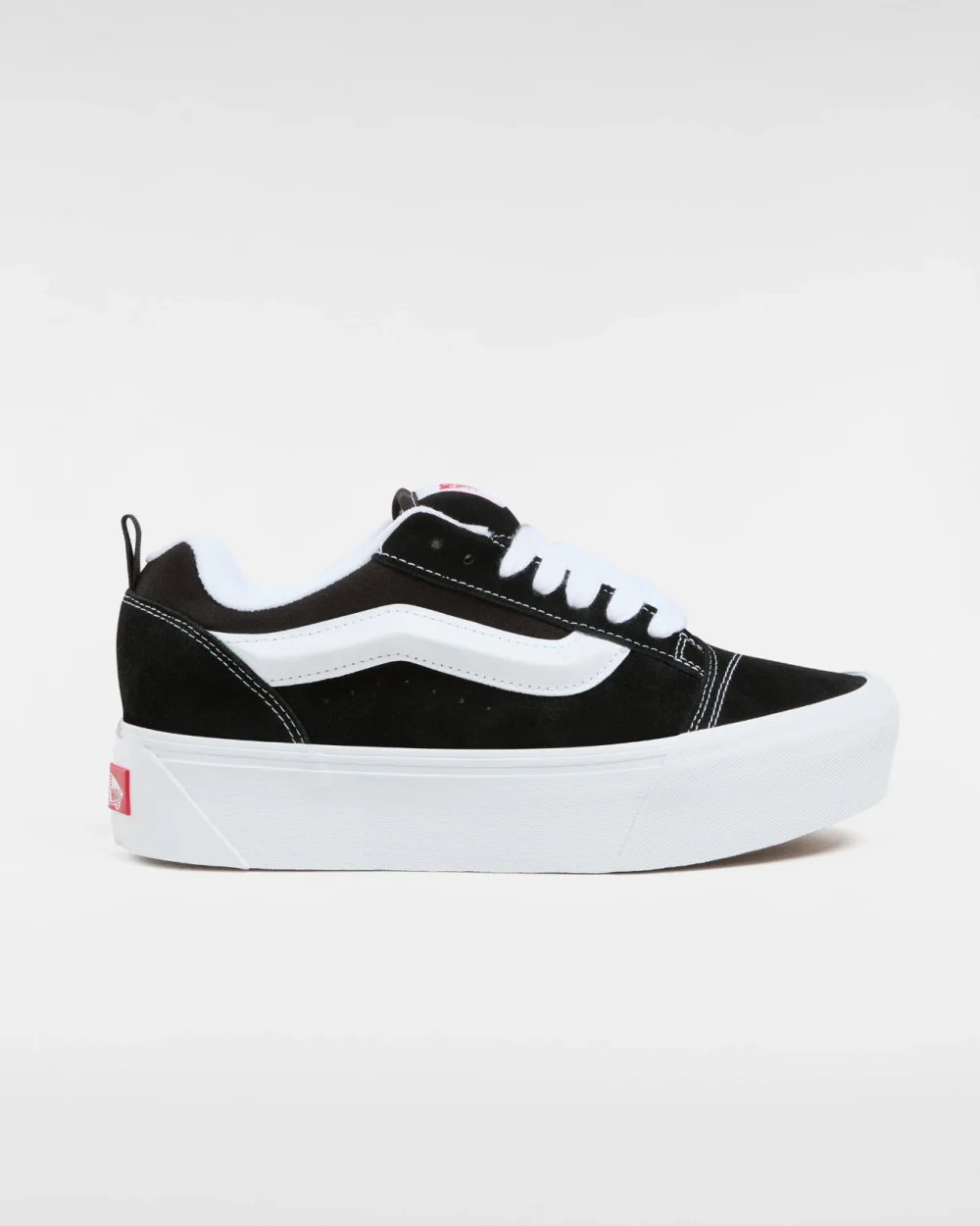 VANS - נעלי פלטפורמה Knu Stack – V00CP66BT – black-true-white – 5