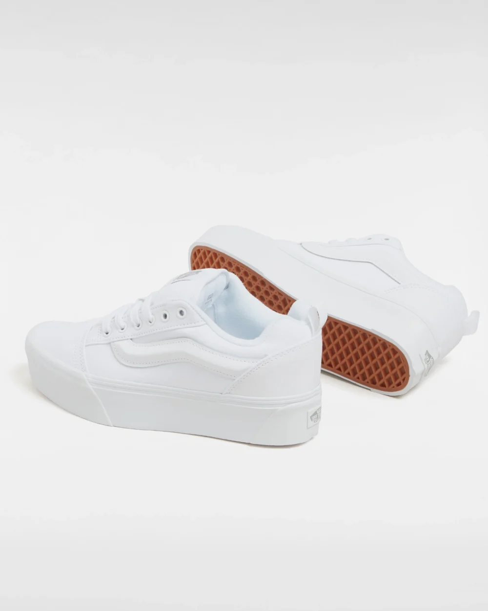 VANS - נעלי פלטפורמה Knu Stack – V00CP6W00 – true-white – 2