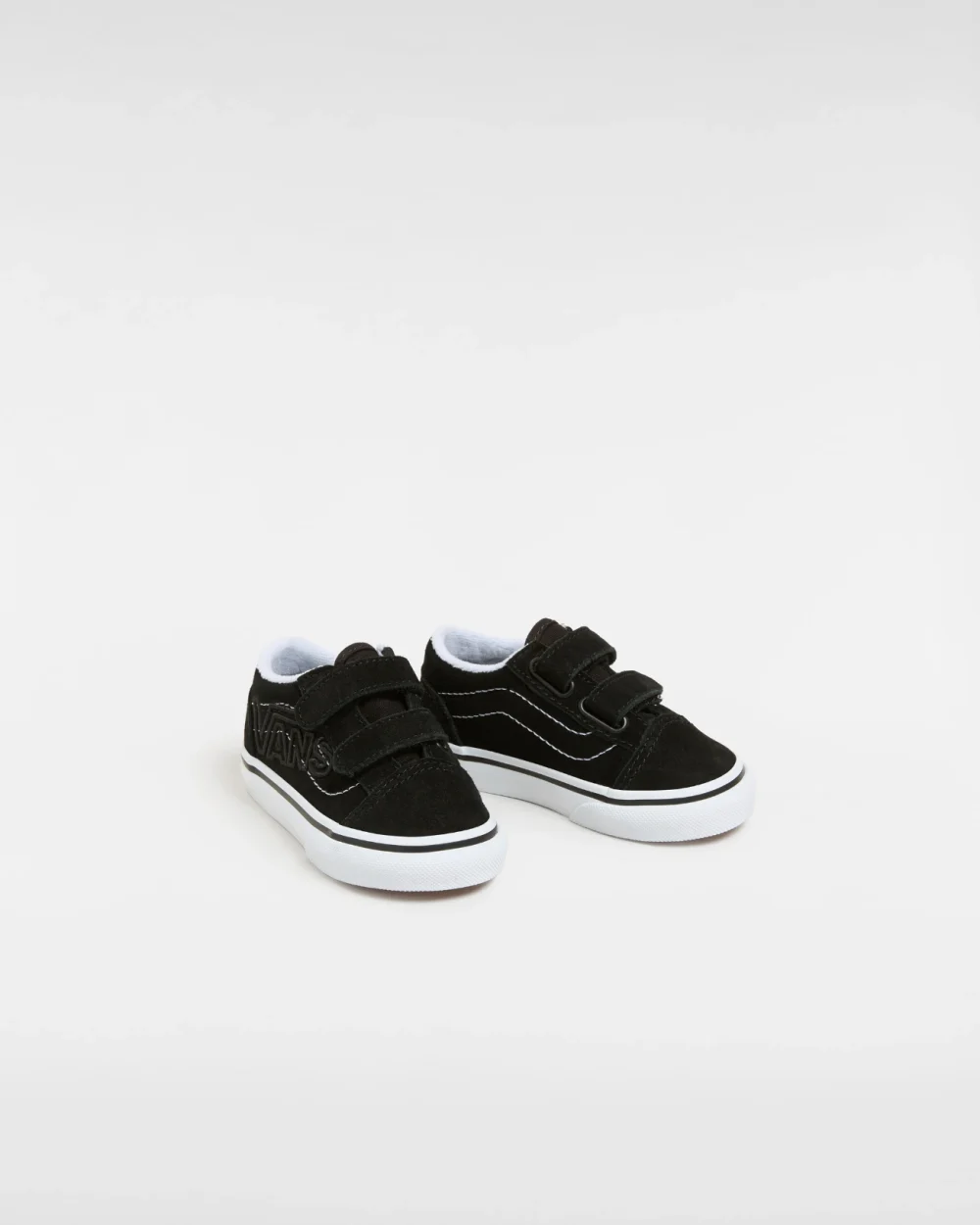 VANS - נעלי תינוקות Old Skool V – V00CPZBLK – embroidered-logo-black – 1