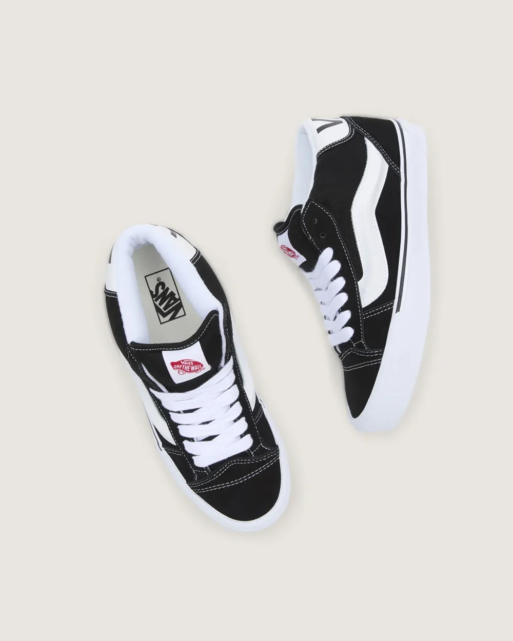 VANS - נעלי סניקרס Knu Mid – V00CQ96BT – black-true-white – 1