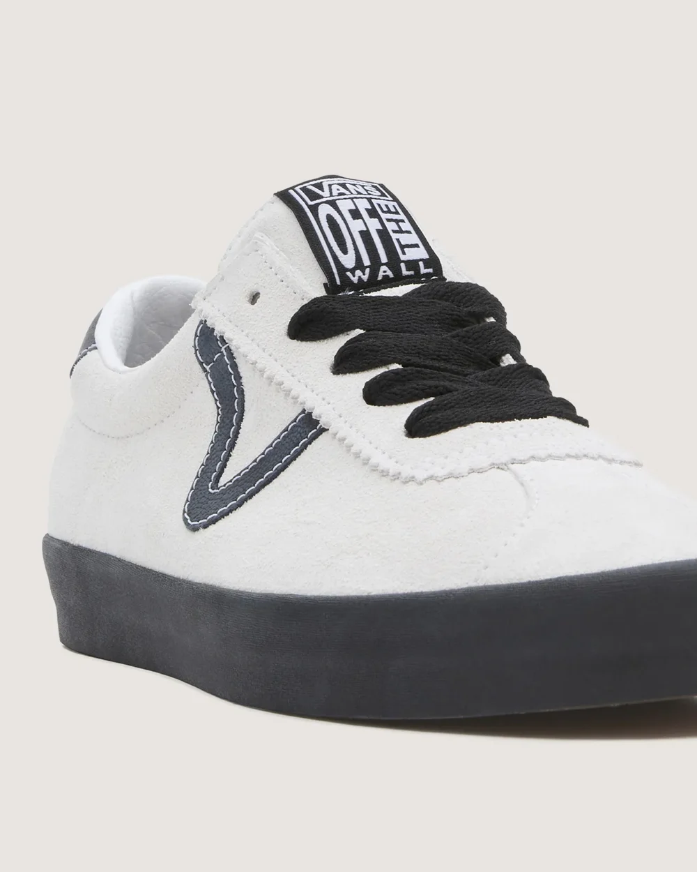 VANS - נעלי סניקרס Sport Low – V00CQRYB2 – suede-white-black – 7