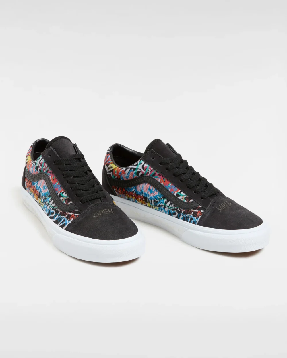VANS - נעלי סניקרס Old Skool – V00CR50ZB – black-multi-2 – 1