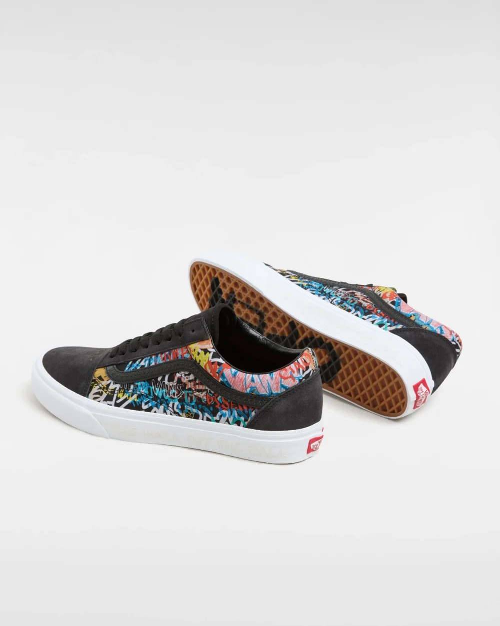 VANS - נעלי סניקרס Old Skool – V00CR50ZB – black-multi-2 – 2